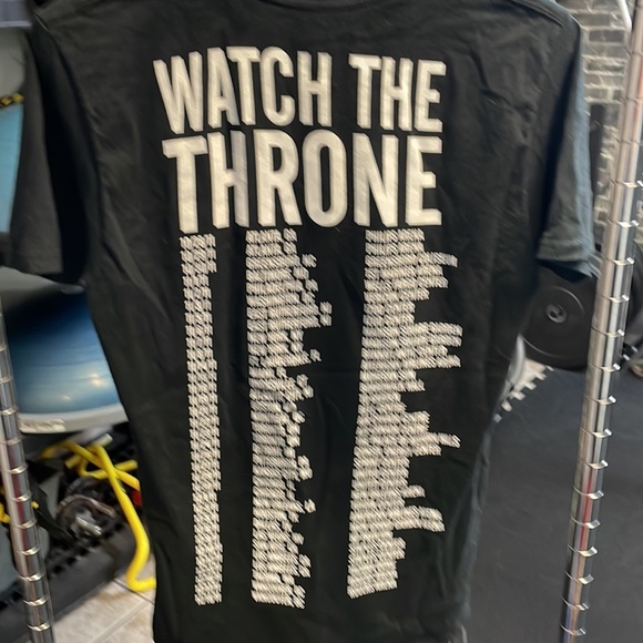 Very RARE wacth the throne t shirt 👑kanye west and jay -z blend together . - Picture 3 of 3